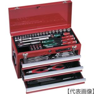 工具箱&工具セット トルクレンチ他いろいろ KTC/TONE/PB/東日 9.5sq.工具セット（両開きメタルケースタイプ）[56点] | KTCツール