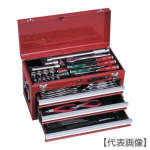 TONE 整備用工具セット ツールセット BX230仕様 レッド 間口