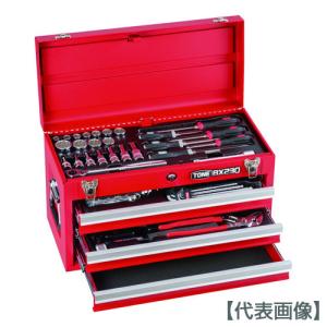TONE 整備用工具セット ツールセット BX230仕様 レッド 間口