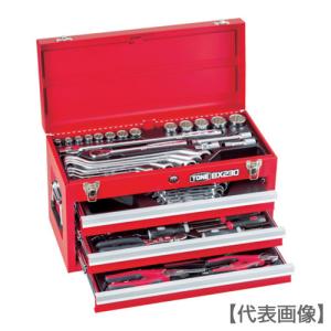 TONE 整備用工具セット ツールセット BX230仕様 レッド 間口