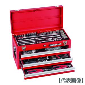 TONE 整備用工具セット ツールセット BX230仕様 レッド 間口