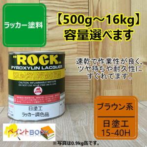 日塗工 15-40H【500g〜】マンセル 5YR4/4 ラッカー塗料 工業 鉄工 自動車 DIY 速乾 塗装 日本塗料工業会 強溶剤｜paintbook