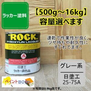 日塗工 25-75A【500g〜】マンセル 5Y7.5/0.5 ラッカー塗料 DIY 工業 鉄工 自...