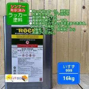 ロックラッカー オートクリヤー【16kg】 硝化綿ラッカー 塗料 ペンキ