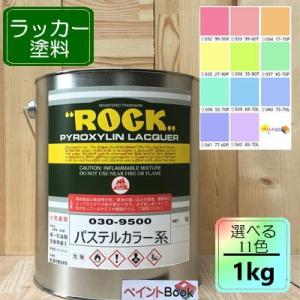 ラッカー塗料【1kg】パステルカラー1 中彩色 選べる11色 DIY 木 鉄 塗装 赤 青 黄色 緑...