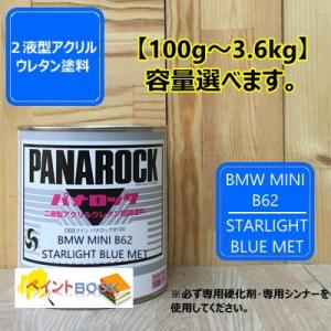 【BMW MINI B62】STARLIGHT BLUE MET パナロック 2液型ウレタン塗料 自...