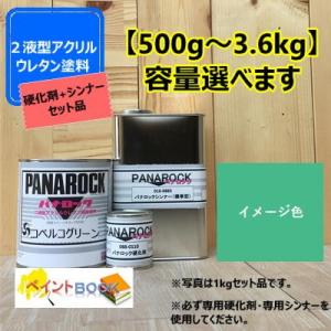 【コベルコ ブルーグリーン】【主剤+硬化剤+シンナー】 パナロック 500g〜選べます 2液型ウレタ...