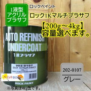 シンナー希釈済み】ロック1Kマルチプラサフ（グレー）202-0107 ロック