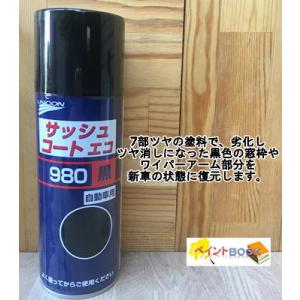 サッシュコートエコ 980（黒）容量420ml ユニコン 石原ケミカル