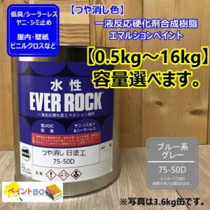 水性塗料 【つや消し 日塗工 75-50D】 マンセル 5PB5/2 DIY 建物 壁紙　ビニルクロス 塗装 エバーロック ロックペイント ペンキ
