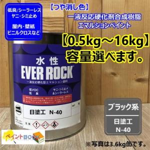 水性塗料 【つや消し 日塗工 N-40】 マンセル N4 DIY 建物 壁紙　ビニルクロス 塗装 エ...