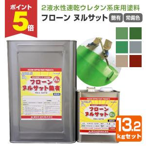 P5倍！】 東日本塗料 フローンヌルサット 艶消 常備色 13.2kgセット