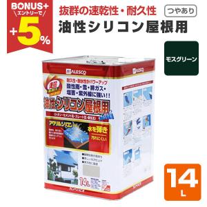 BONUS+5%】 油性シリコン屋根用 つやあり 各色 14L (カンペハピオ/塗料