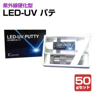 LED-UV パテ 50gセット (紫外線硬化型パテ/玄々化学工業)｜paintjoy