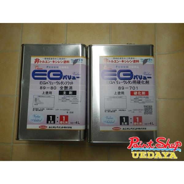 ユニオン　EG　バリューウレタンクリヤー　89-701　89-80　全艶消し　セット　【送料無料】　