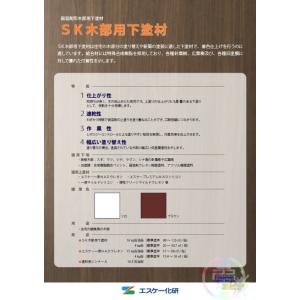 エスケー化研 SK木部用下塗材 白・ブラウン 16kg 弱溶剤塗料(10001152