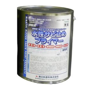 水性サビ止めプライマー グレー ３kg 速乾型１液アクリル系水性サビ止めプライマー 東日本塗料｜paintshop