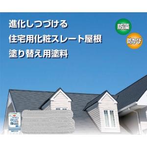 屋根用塗料 つや消 水性シリコンベストII 住宅用 化粧スレート屋根 塗替え塗料 上塗り 1液水性 15kg｜ペイントショップ シーガル