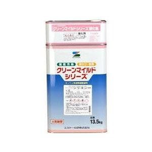 クリーンマイルドシリコン　標準淡彩色　　主 剤：13.5kg　硬化剤：1.5kg缶