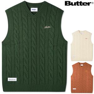 バターグッズ ベスト BUTTER GOODS SURGE KNITTED VEST ニットベスト