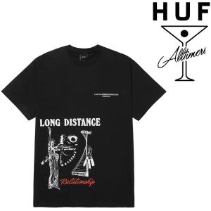 ハフ オールタイマーズ Tシャツ HUF x ALLTIMERS COAST 2 COAST TEE  プリントT 半袖T T-SHIRT コラボレーション スケート スケーター