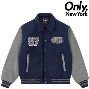 オンリーニューヨーク ジャケット ONLY NY LEAGUE MELTON WOOL VARSITY JACKET  スタジャン スタジアムジャケット アウター ONLY NEW YORK｜pajaboo