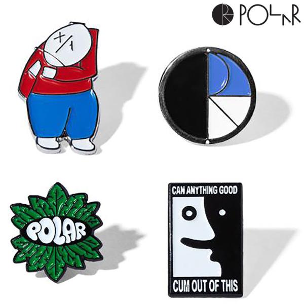 ポーラースケートカンパニー ピンバッジ POLAR SKATE CO. PIN （TRIO FILL...