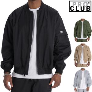 プロクラブ ジャケット PRO CLUB COMFORT BOMBER JACKET ボンバージャケット アウター MA-1 メンズ ビッグサイズ 無地 PROCLUB セットアップ 対応可能 SET UP｜pajaboo