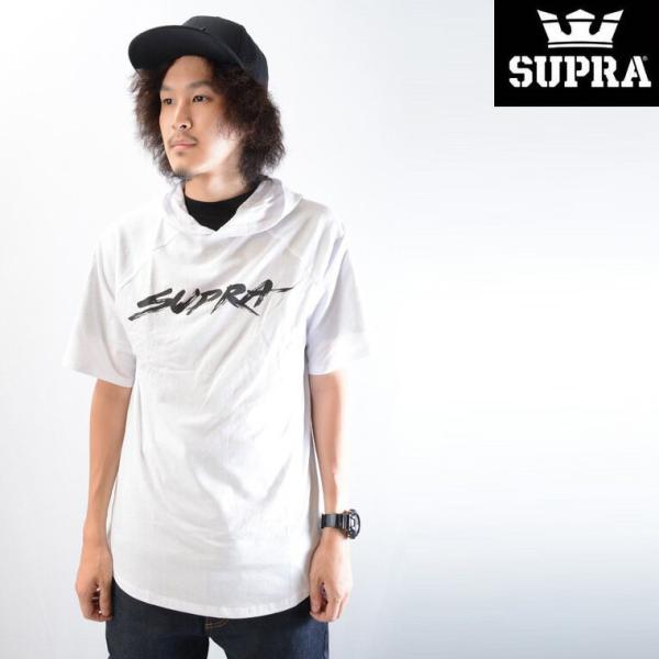 SUPRA SKETCH SCRIPT SS HOOD  正規取扱店  スープラ Tシャツ