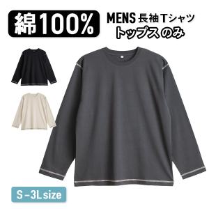 パジャマ トップスのみ メンズ 綿100% 長袖...の商品画像