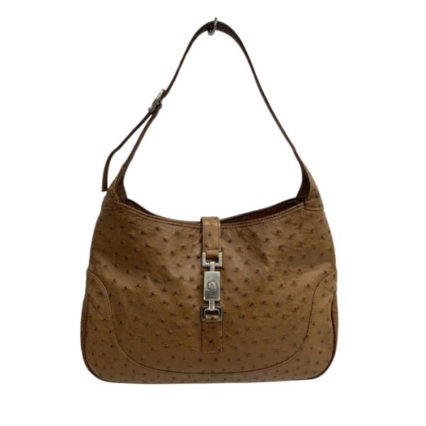 MIMMA TETI/ミンマテチ/オーストリッチ/ワンショルダーバッグ/ブラウン/FE0014