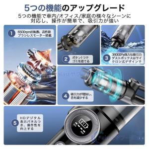掃除機 コードレス 充電式 強力吸引 人気 サ...の詳細画像2