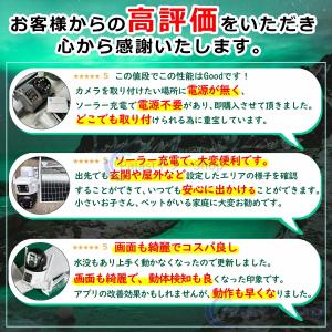 即納 防犯カメラ 屋外 ソーラーセット 2眼レ...の詳細画像2