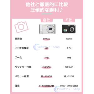 デジタルカメラ 4k 安い 5000万像素 1...の詳細画像1