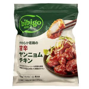 冷凍 bibigo ビビゴ やわらか若鶏の甘辛ヤンニョムチキン (700g) フライドチキン 鶏肉 モモ肉 辛い 甘い 唐揚げ コストコ 韓国食品