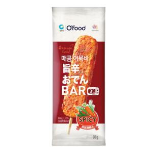 冷凍 O’Food 旨辛おでんバー 唐辛子おでんバー 80g ハッバー スティックおでん スティックかまぼこ 清浄園 韓国食品