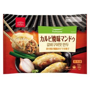 [冷凍]『プルムウォン』カルビ焼味マンドゥ(280g・ピリ辛) ピリ辛餃子 カルビ焼味餃子 冷凍食品 加工食品 韓国料理｜paldo