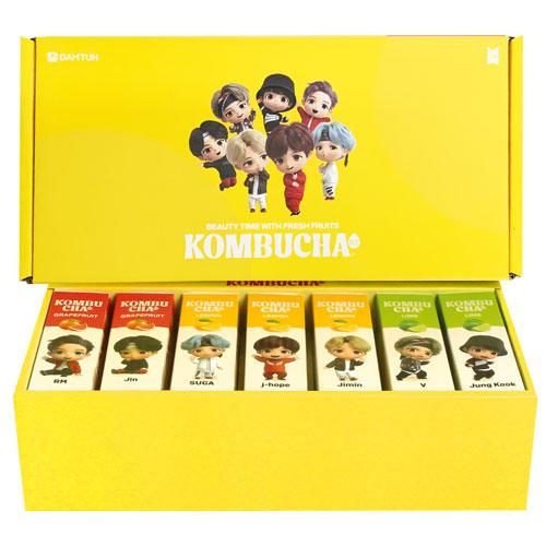 BTSコラボ！ダムト BTコンブチャSET 7箱入り ライム味2箱 / レモン味3箱 / グレープフ...