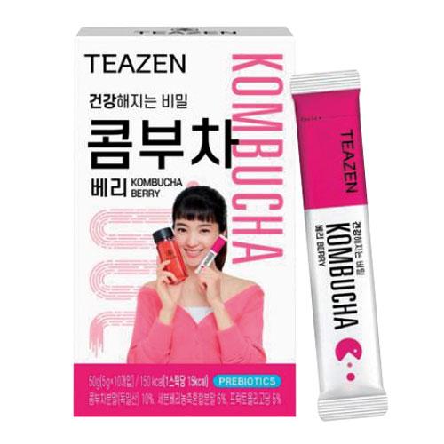 『TEAZEN』ティーゼン コンブチャ ベリー味(5g×10包) コンブ茶 ダイエット 酵素ドリンク...