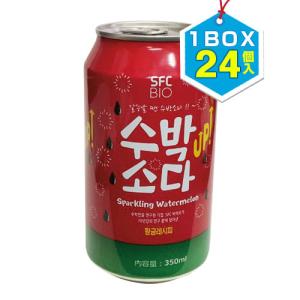 SFC スイカソーダ 350ml×1缶 炭酸ソーダ 韓国ドリンク 韓国食品 : 八道