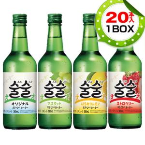 【まとめ買いがお得★1個当り316円】『BSJ』スルスル 焼酎  1BOX=360ml×20本・13%~12%  フレーバー焼酎韓国お酒 ソジュ 韓国焼酎 韓国酒｜paldo