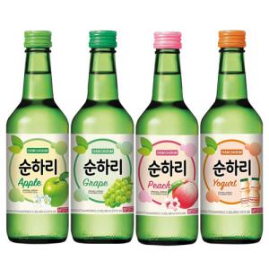 ロッテ スナリ焼酎 360ml×1本 フレーバー焼酎 アップル・グレープ・ピーチ・ヨーグルト韓国焼酎 韓国酒 韓国食品