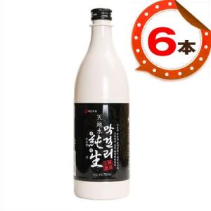 [冷蔵]『大韓酒造』純生マッコリ(750ml×6本・PET) ■1本当り587円 センマッコリ お酒 米酒 発酵酒 伝統酒 韓国酒 韓国お酒