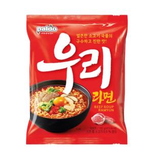 パルド ウリラーメン 102g×1個 Paldo 八道 韓国ラーメン インスタント 辛い 牛肉