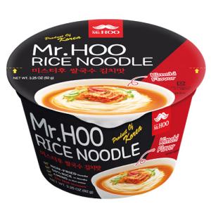 『Mr.Hoo』お米ヌードル キムチ味(92g) ミスターフ ライスヌードルカップ麺 ノンフライ麺 インスタントラーメン 韓国ラーメン｜paldo