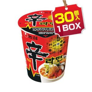 【まとめ買いがお得★1個当り160円】『農心』辛ラーメン カップ麺・小(1BOX=65g×30個入)...