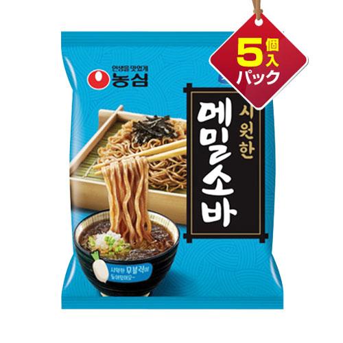 農心 メミルそば  127g×5個 ■1個当り219円 ざるそば つけ麺 ノンシム 韓国ラーメン イ...