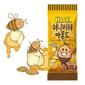 HBAF ハ二ーバターアーモンド 35g ハ二−バタ−味 おつまみ 韓国お菓子 韓国食品