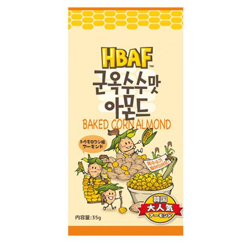『HBAF』トウモロコシ味アーモンド (35g) Tom&apos;s farm ナッツ ハ二−バタ− とうも...
