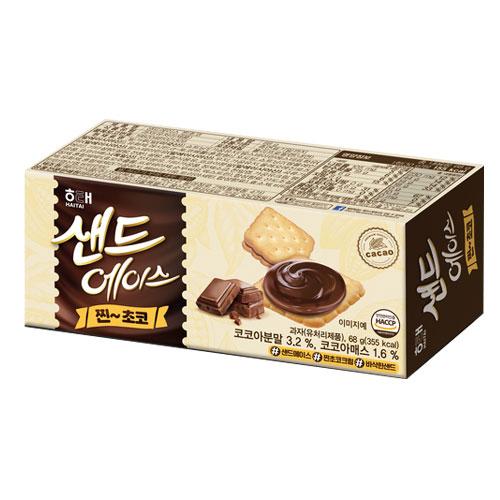 『ヘテ』エイスサンドチョコ(68g) エースサンド クラッカー ビスケット コーヒー おやつ 韓国お...